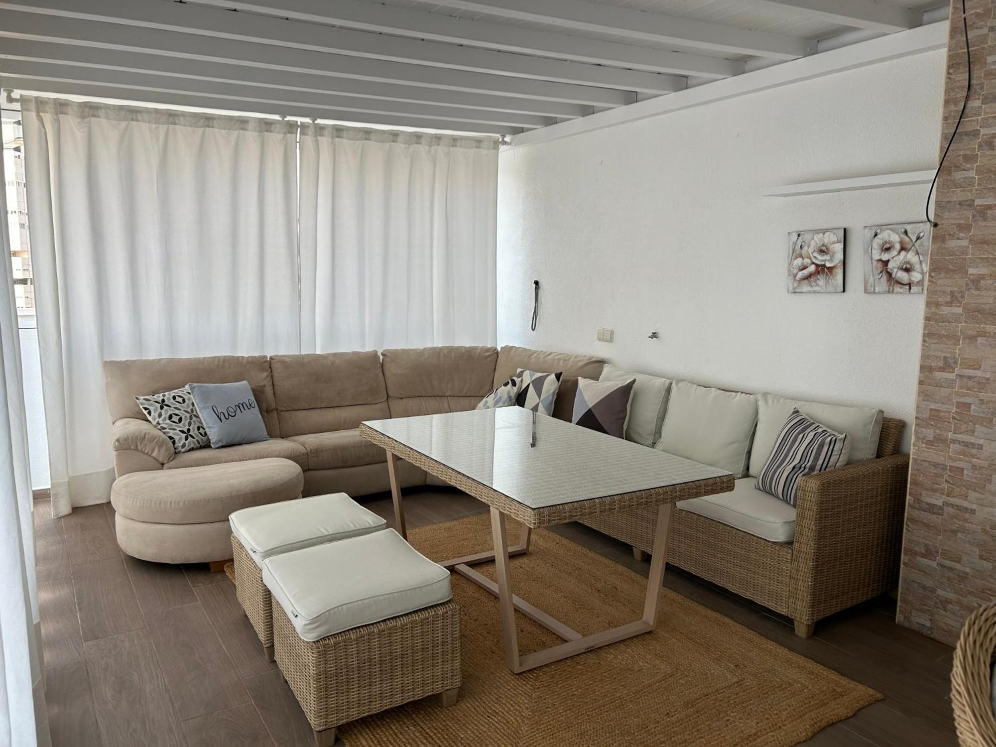 Апартаменты Atico Con Enorme Terraza Y Chill Out Particular Бенидорм Экстерьер фото